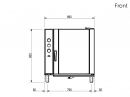  Electrolux Professional Convection Ovens Crosswise 260693 ���������� ������� 17,3kW �� ����� �������� ����� ����� Boiler, ��� 10 GN1/1 