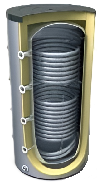 ALPHA THERM ΚAT/2-160 Δοχείο Αδρανείας Buffer Tank 160 lt Επισμαλτωμένο, με 2 Εναλλάκτες ALPHA THERM ΚAT/2-160 Δοχείο Αδρανείας Buffer Tank 160 lt Επισμαλτωμένο, με 2 Εναλλάκτες