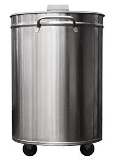 Electrolux 132926 Κινητός Κάδος από Ανοξείδωτο Ατσάλι 50lt με Καπάκι Electrolux 132926 Κινητός Κάδος από Ανοξείδωτο Ατσάλι 50lt με Καπάκι