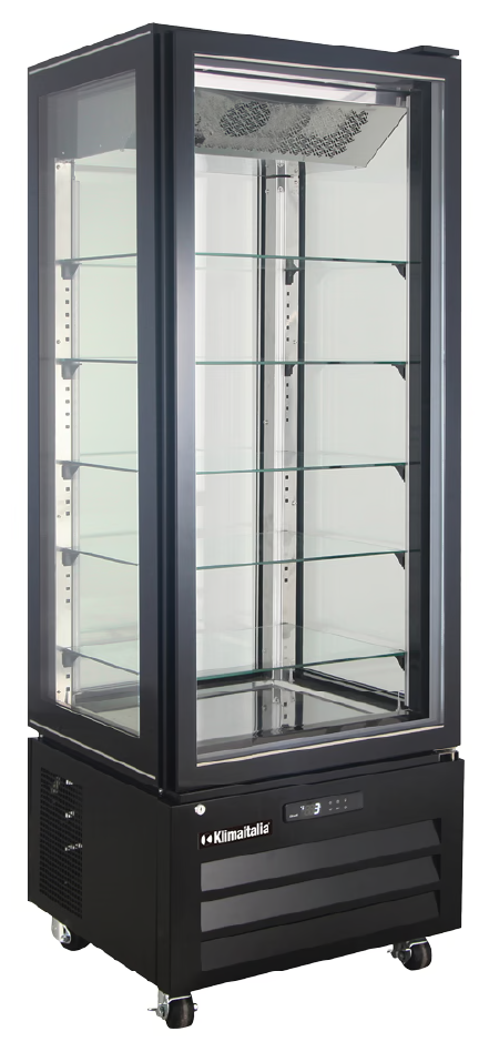 KlimaItalia VICTORIA 65 NFN BLACK Βιτρίνα κατάψυξης πανοραμική BLACK, 340lt KlimaItalia VICTORIA 65 NFN BLACK Βιτρίνα κατάψυξης πανοραμική BLACK, 340lt
