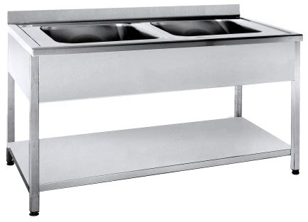 Niki Inox LA 2G 120 Λάντζα Ανοιχτή με 2 Γούρνες, 1200 mm Niki Inox LA 2G 120 Λάντζα Ανοιχτή με 2 Γούρνες, 1200 mm