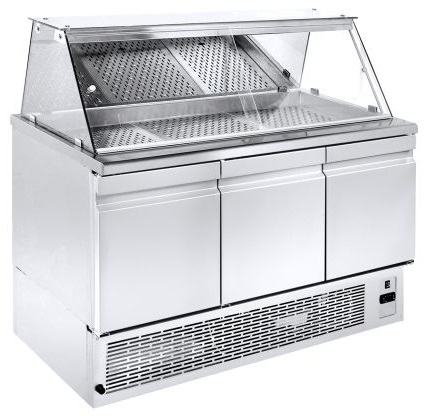 Niki Inox PS GN 134KT Ψυγείο-Αποθήκη Ψαριών Κέντρου Στατικής Ψύξης με Ψυκτικό Μηχάνημα και Καθρέφτη Niki Inox PS GN 134KT Ψυγείο-Αποθήκη Ψαριών Κέντρου Στατικής Ψύξης με Ψυκτικό Μηχάνημα και Καθρέφτη