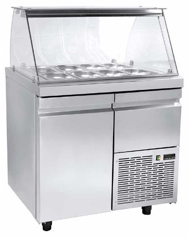 Niki Inox SA GN 089M Ψυγείο-Βιτρίνα Σαλατών με Ψυκτικό Μηχάνημα, για 10 Λεκανάκια GN 1/4, 195 lt Niki Inox SA GN 089M Ψυγείο-Βιτρίνα Σαλατών με Ψυκτικό Μηχάνημα, για 10 Λεκανάκια GN 1/4, 195 lt