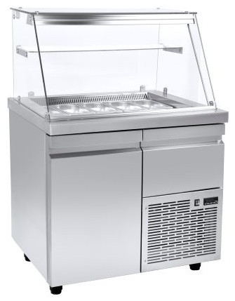 Niki Inox VI 70 089M Ψυγείο-Βιτρίνα Σαλατών με Αέρα, για 8 Λεκανάκια GN 1/4, 195 lt Niki Inox VI 70 089M Ψυγείο-Βιτρίνα Σαλατών με Αέρα, για 8 Λεκανάκια GN 1/4, 195 lt