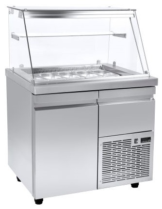 Niki Inox VI 70 104M Ψυγείο-Βιτρίνα Σαλατών με Αέρα και με Φαρδιές Πόρτες, για 9 Λεκανάκια GN 1/4, 259 lt Niki Inox VI 70 104M Ψυγείο-Βιτρίνα Σαλατών με Αέρα και με Φαρδιές Πόρτες, για 9 Λεκανάκια GN 1/4, 259 lt