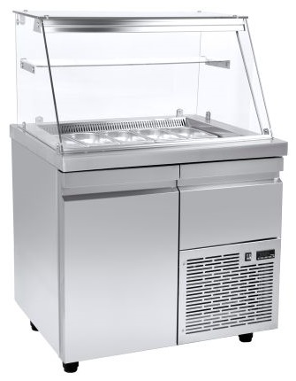 Niki Inox VI XA 089M Ψυγείο-Βιτρίνα Σαλατών με Αέρα, για 10 Λεκανάκια GN 1/4, 222 lt Niki Inox VI XA 089M Ψυγείο-Βιτρίνα Σαλατών με Αέρα, για 10 Λεκανάκια GN 1/4, 222 lt