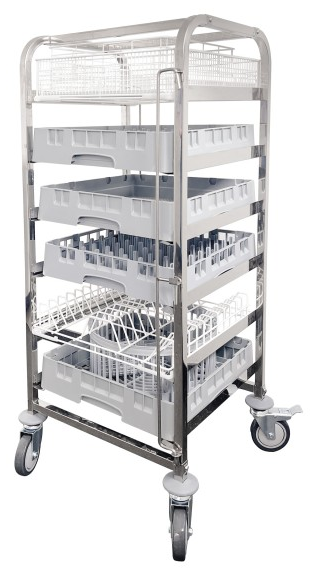 SIRMAN VAN 6 DW Trolley Καλαθιών Πλυντηρίου, 6 Θέσεων SIRMAN VAN 6 DW Trolley Καλαθιών Πλυντηρίου, 6 Θέσεων