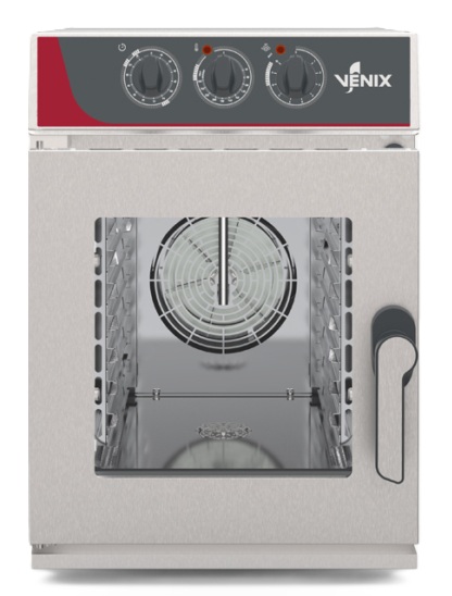 VENIX R06M0N0 Rialto Ηλεκτρικός Φούρνος COMBI STEAM 6,3 kW με Λειτουργία Αντιστροφής Ροής Αέρα, για 6 GN 1/1 VENIX R06M0N0 Rialto Ηλεκτρικός Φούρνος COMBI STEAM 6,3 kW με Λειτουργία Αντιστροφής Ροής Αέρα, για 6 GN 1/1
