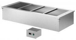  ARTSERF Myself Line ICPO1618 Bain-Marie ������ ������ ������� ���������� Drop in �� ����� 180mm, ��� 4 GN1/1 