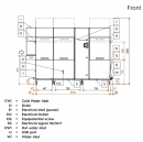  Electrolux Professional green&clean 535019 Rack-Type ��������� 29,7kW, �� ������� ��������, ������� ������������� ���������, �� ������� ZERO LIME, 200r/h, L>R 
