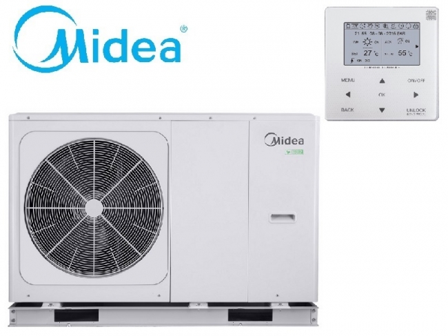  Midea MHC-V12W/D2N8-B M-THERMAL Arctic Series R32   12 kW  65C Monoblock  WiFi, A+++ / A++    Electrothermoco 