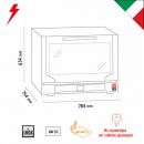 TECNOEKA EKF 416 NTUD ���������� ������������� ������� 6,4kW TOUCH �� ���������, ��� 4 GN1/1 � 600x400mm 