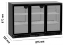  TEFCOLD DB301S-3    Back Bar  3   300lt 