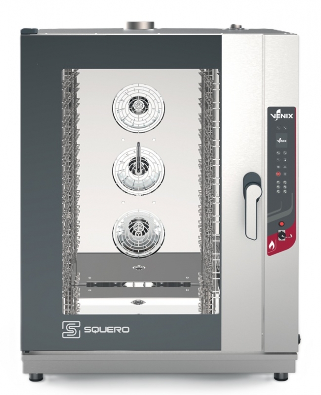  VENIX SQ12ADG0 Squero Gas Gastronomy   COMBI STEAM 20 kW   ,  12 GN 1/1    Electrothermoco 